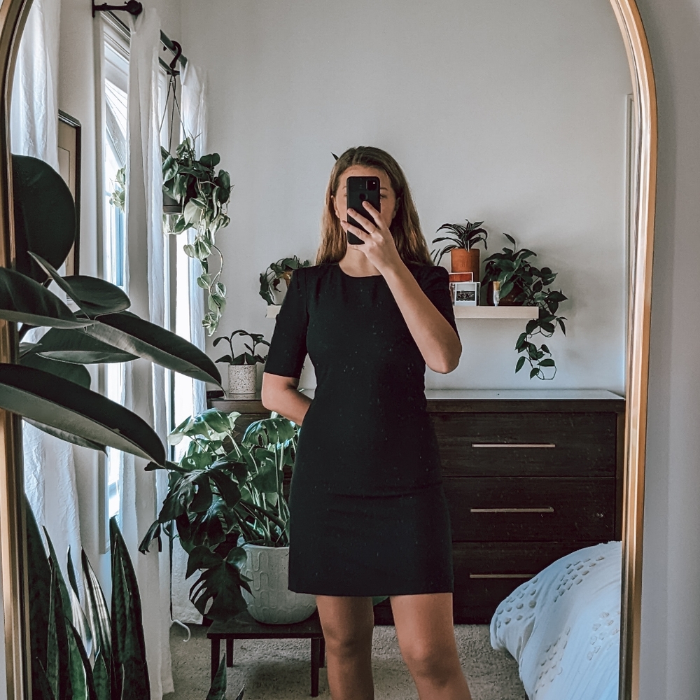 Structured Theory Black Dress